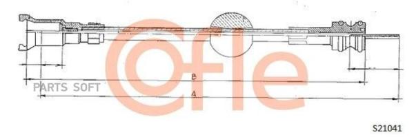 Трос Спидометра Peugeot: 405 -93 920/ Mm Cofle арт. 92S21041
