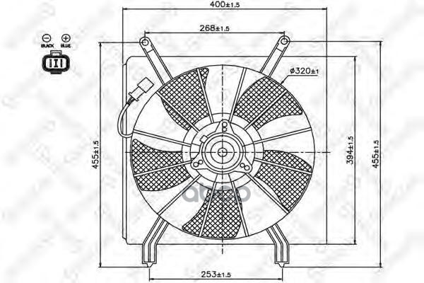 Вентилятор охлаждения Stellox 2999418SX